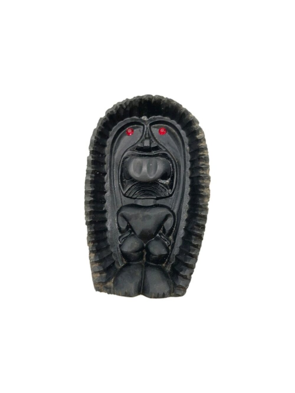 Coco Joe's Lava Ashtray Hawaii 1964 Tiki Red Eyes Stones Vintage